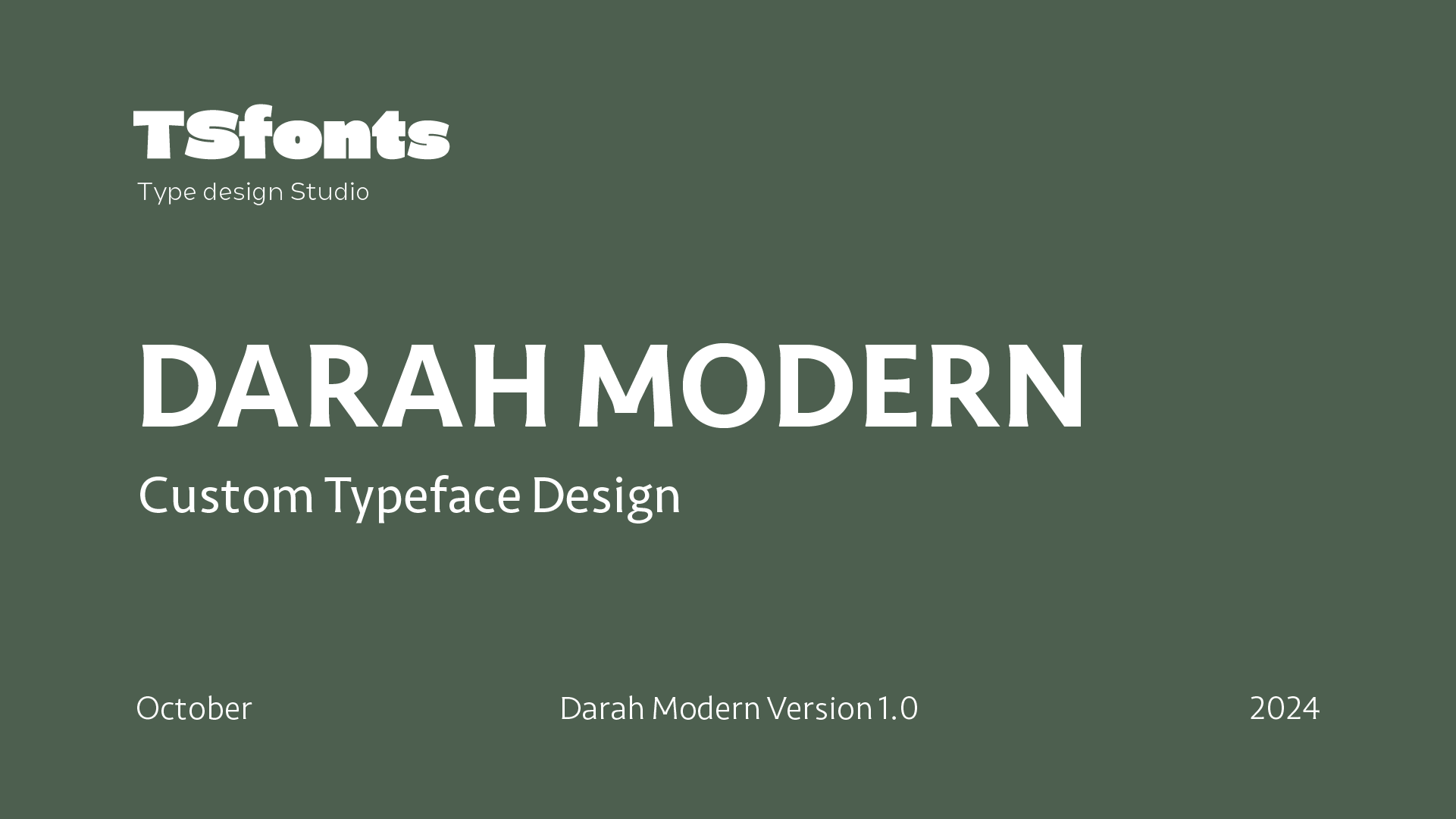 Darah Modern Typeface